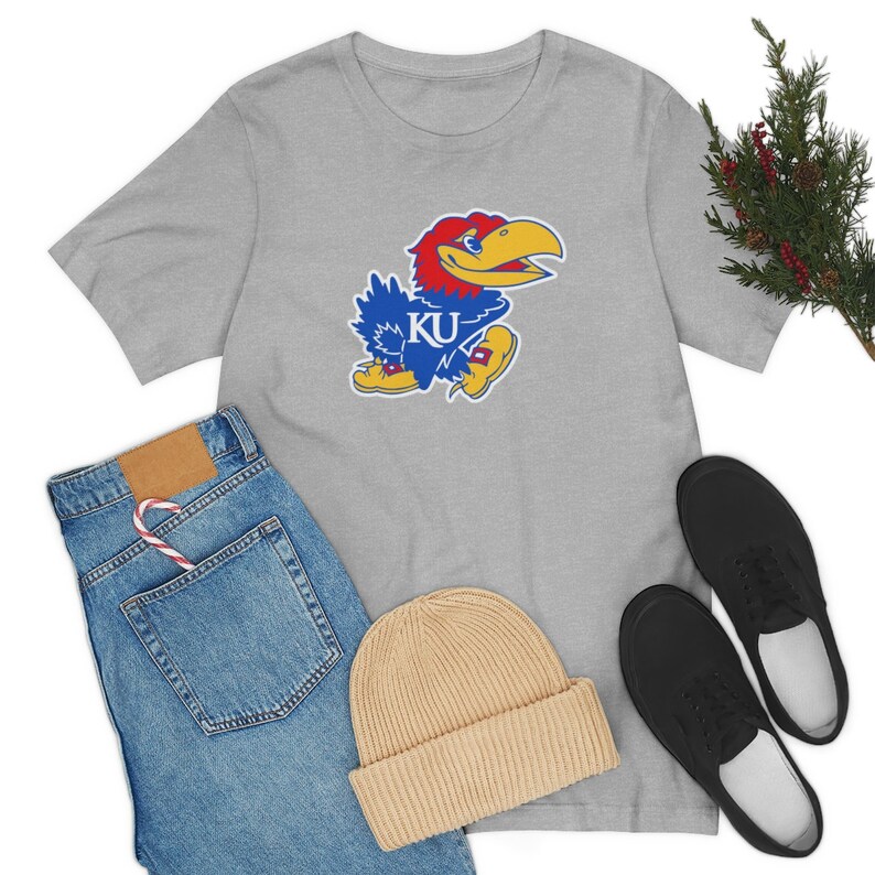 Kansas Jayhawks Shirt Bella Canvas- Super Soft Tee Rock Chalk Jayhawk - Image 2