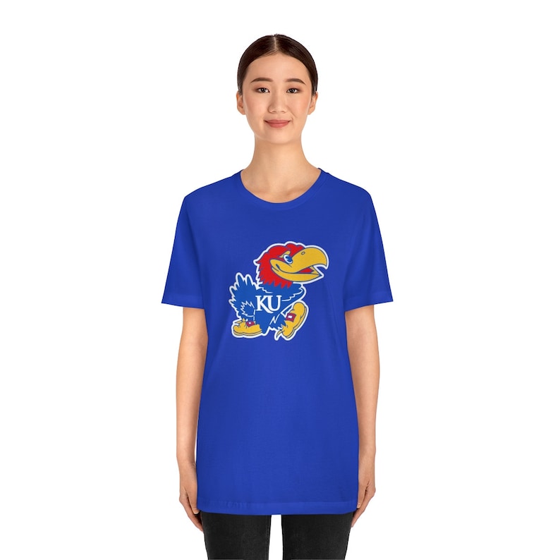 Kansas Jayhawks Shirt Bella Canvas- Super Soft Tee Rock Chalk Jayhawk - Image 3