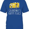 Kansas Jayhawks Shirt, Camping Grandma'S Happy Place Team, Kansas Basketball Shirts Gifts