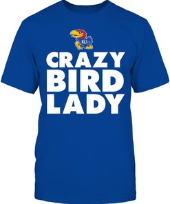 Kansas Jayhawks Shirt, Crazy Lady Gifts For Fans, Vintage Ncaa Shirts