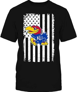 Kansas Jayhawks Shirt, Flag Pride Gifts For Fans, Vintage Ncaa Shirts