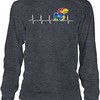 Kansas Jayhawks Shirt, Heartbeat Longsleeve, Kansas Basketball Shirts Gifts