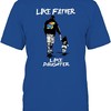 Kansas Jayhawks Shirt, Like Father Like Daughter, Kansas Basketball Shirts Gifts