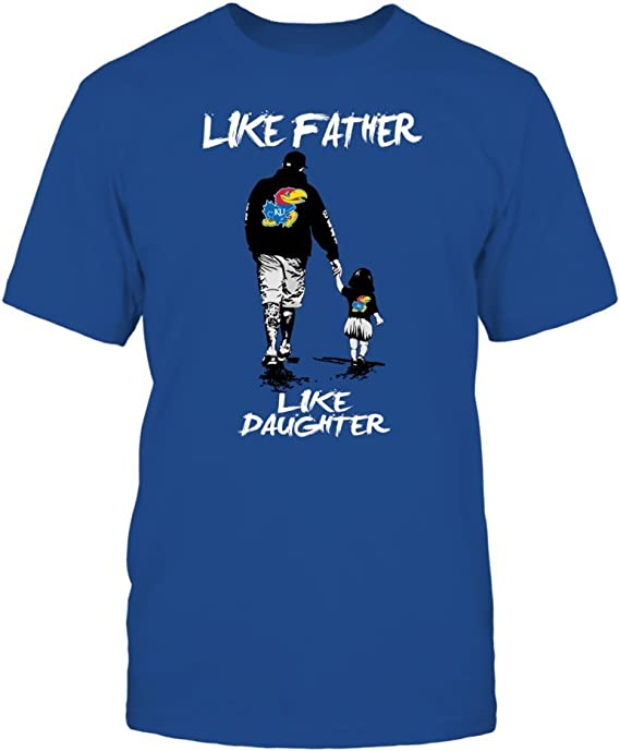 Kansas Jayhawks Shirt, Like Father Like Daughter, Kansas Basketball Shirts Gifts