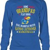 Kansas Jayhawks Shirt, Real Grandpas Bingo Basketball, Kansas Basketball Shirts Gifts