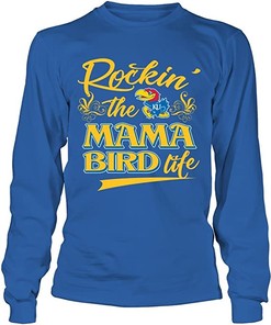 Kansas Jayhawks Shirt, Rockin' The Mom Life Gifts For Fans, Vintage Ncaa Shirts