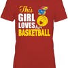 Kansas Jayhawks Shirt, This Girl Loves Kansas Basketball, Kansas Basketball Shirts Gifts