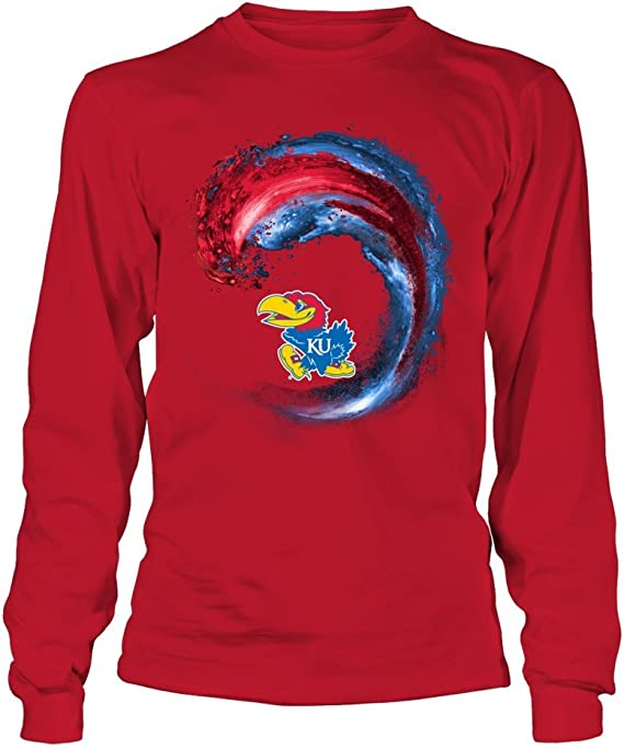 Kansas Jayhawks Shirt, Wave Gifts For Fans, Vintage Ncaa Shirts