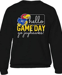 Kansas Jayhawks Sweatshirt, Hello Game Day, University Of, Kansas Basketball Shirts Gifts