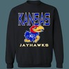 Kansas Jayhawks Vintage NCAA Sweatshirt Hoodie Shirt For Fans