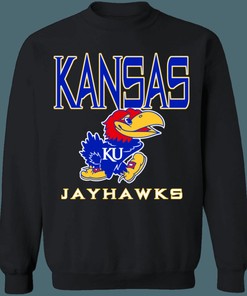 Kansas Jayhawks Vintage NCAA Sweatshirt Hoodie Shirt For Fans