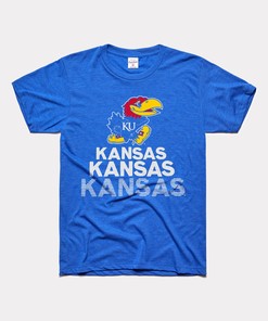 Kansas Stacked Tee Gifts For Fans, Kansas Basketball Shirts