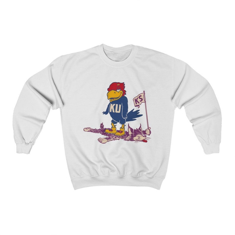 Kansas University, Ku Jayhawks Retro Beat K State Unisex Crewneck Sweatshirt