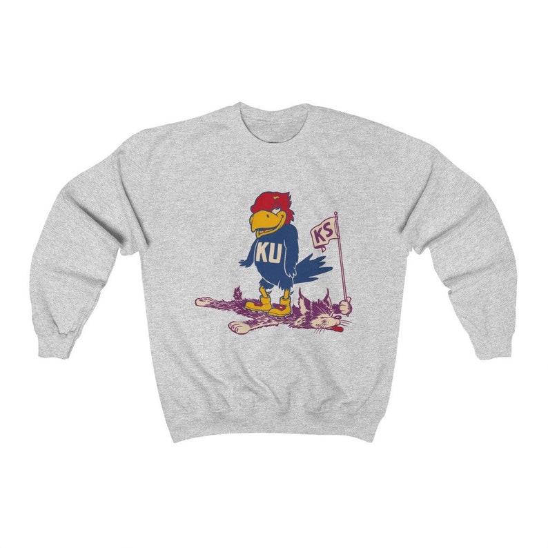 Kansas University, Ku Jayhawks Retro Beat K State Unisex Crewneck Sweatshirt - Image 2