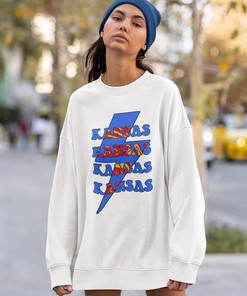 Kansas University Sweatshirt, Kansas Football Crewneck, Jayhawks Sweatshirt, Lawrence Kansas, Ku Apparel