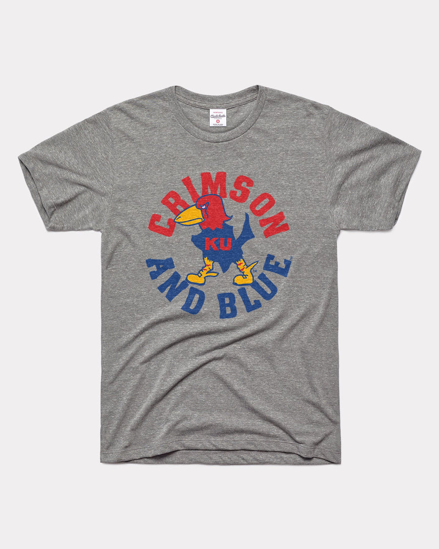 Ku Crimson And Blue Tee Gifts For Fans, For Her, Kansas Basketball Shirts