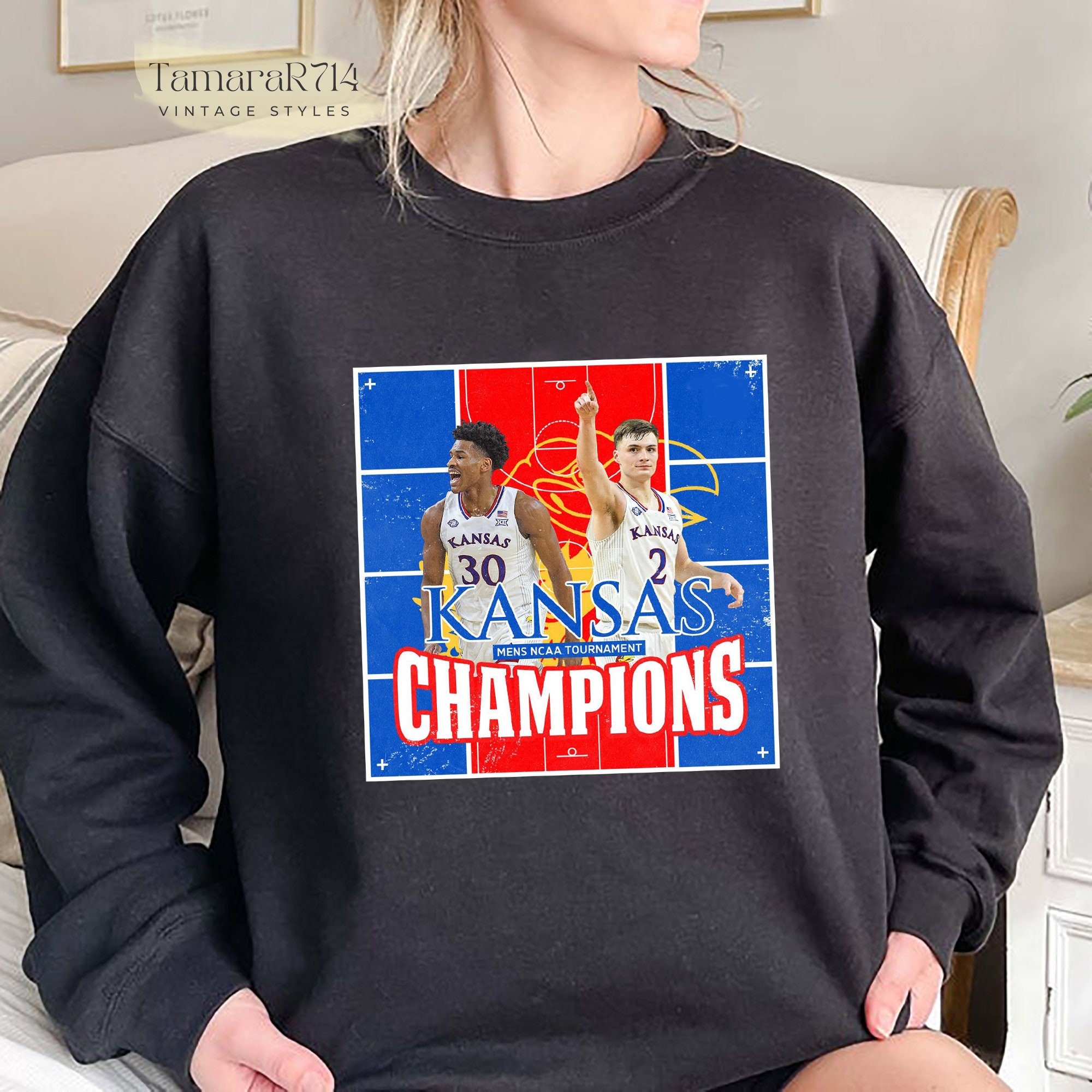 Ku Kansas Jayhawks Champions March Madness 2022 Shirt, Kansas Basketball Shirts - Image 3