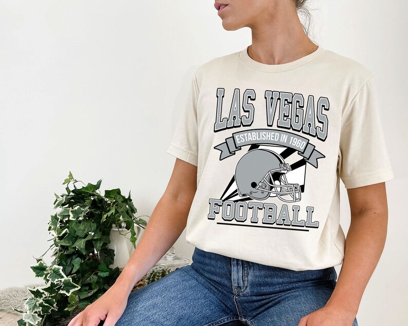 Las Vegas Football Team Sweatshirt, Retro Las Vegas Football Shirt for NFL Fans - Image 4