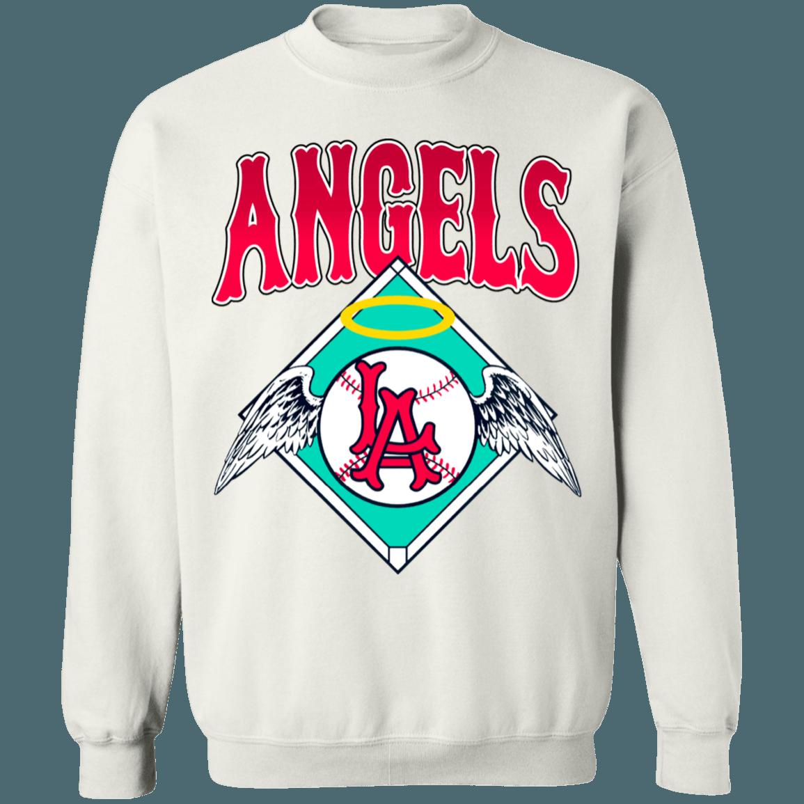 Los Angeles Angels Vintage Crewneck Sweatshirt Hoodie Shirt for MLB Fans - Image 2
