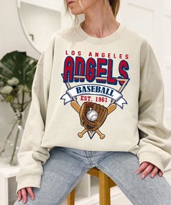 Los Angeles Baseball Crewneck Sweatshirt Hoodie Shirt Gifts for NFL Fans