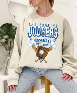 Los Angeles Baseball Crewneck Sweatshirt, Vintage Los Angeles Baseball Shirt, Baseball Fan Gift,Los Angeles Fan Shirt