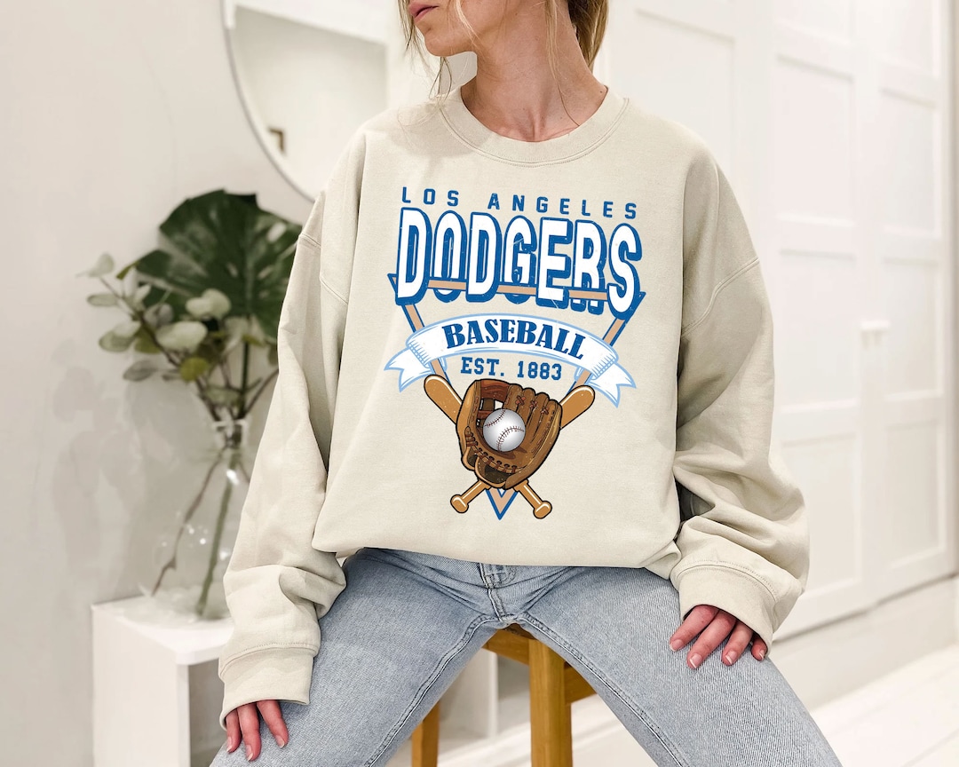 Los Angeles Baseball Crewneck Sweatshirt, Vintage Los Angeles Baseball Shirt, Baseball Fan Gift,Los Angeles Fan Shirt
