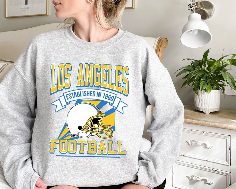 Los Angeles Football Team Sweatshirt, Retro Los Angeles Football Shirt for NFL Fans - Image 2