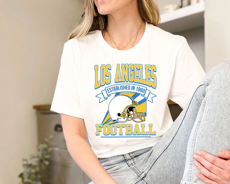 Los Angeles Football Team Sweatshirt, Retro Los Angeles Football Shirt for NFL Fans - Image 3