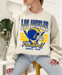 Los Angeles Football Team Sweatshirt, Vintage Los Angeles Football Shirt for NFL Fans