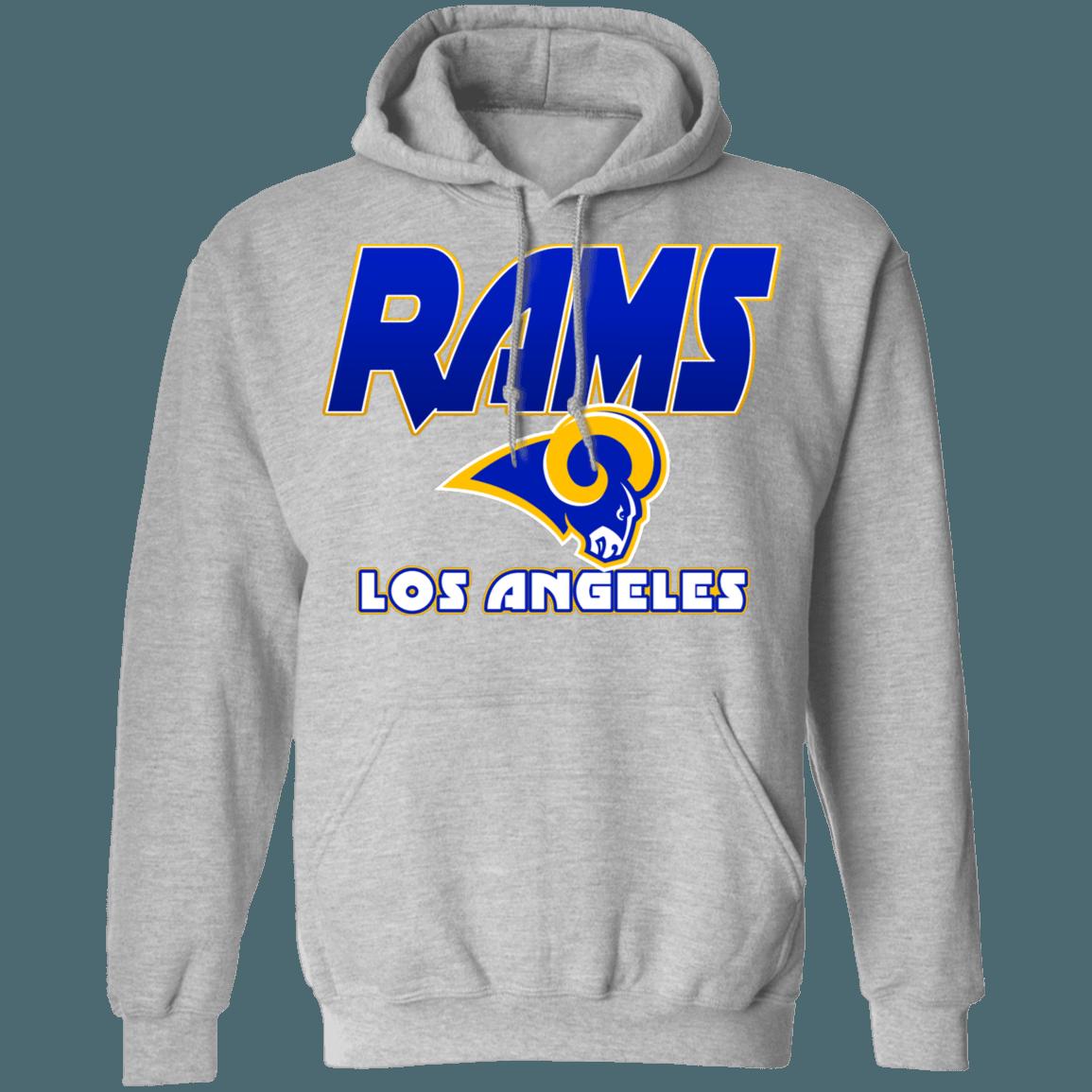 Los Angeles LA Rams Retro NFL Hoodie Sweatshirt Sport Shirt - Image 3