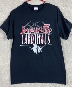 Louisville Cardinals Adult T Shirt Ncaa Adult Size University Football Shirt Gifts, Ncaa Fans