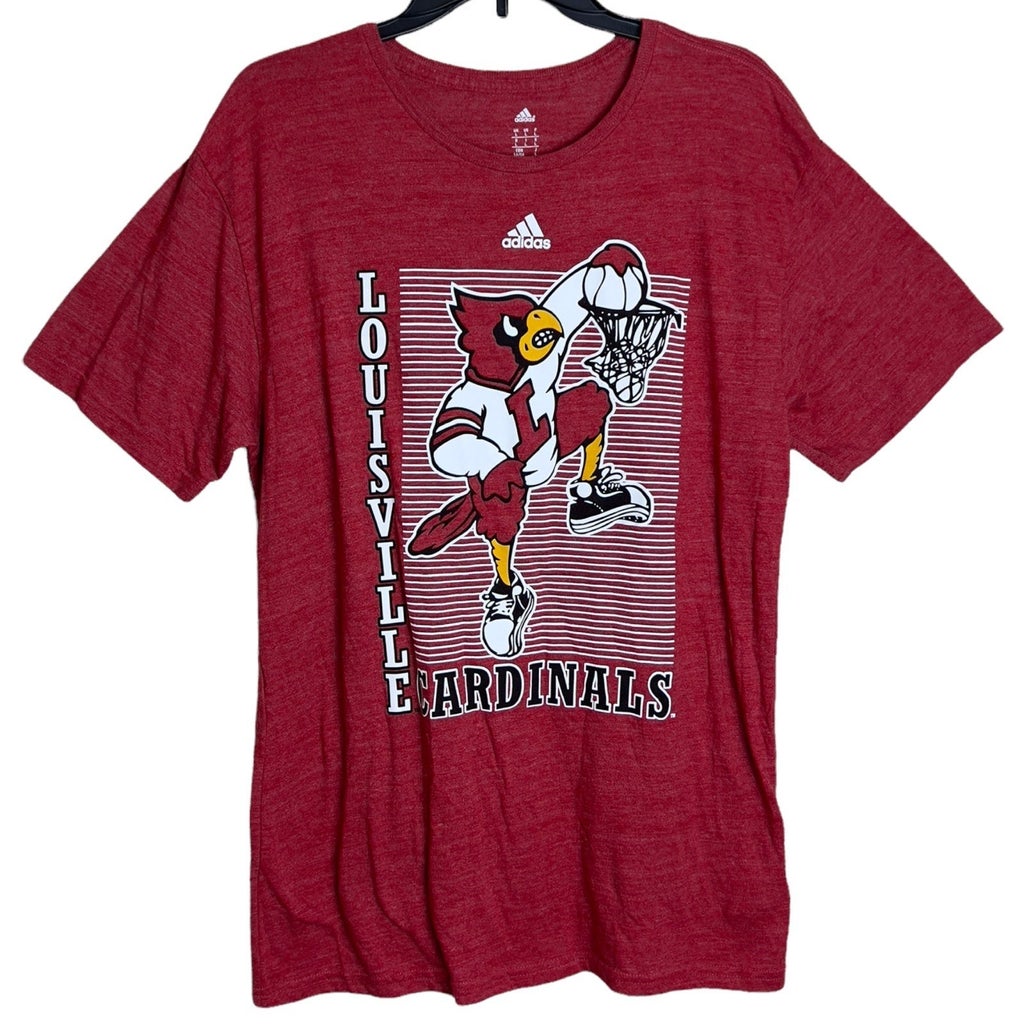 Louisville Cardinals College Basketball Red Short Sleeve Shirt Reprinted, Louisville Sweatshirt