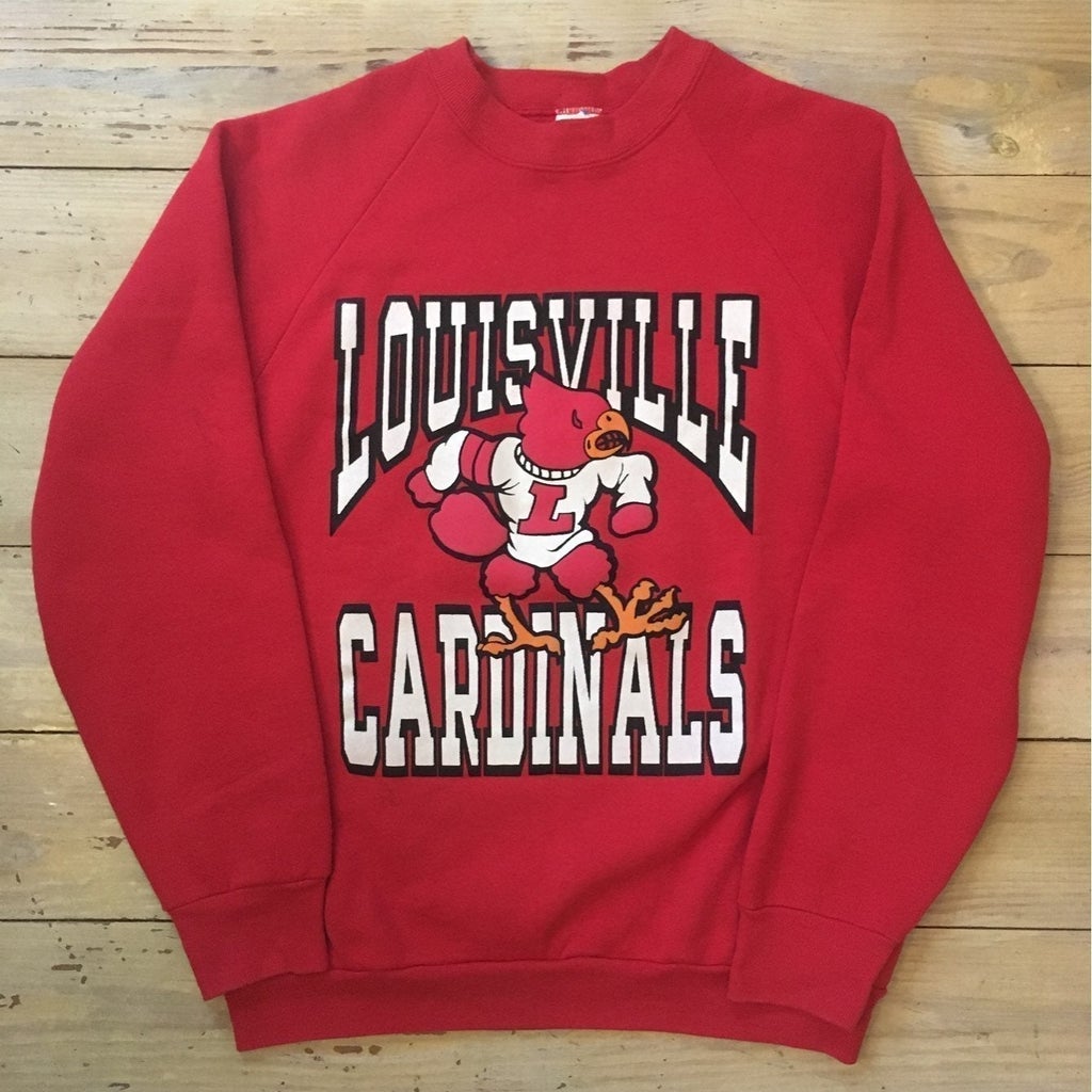 Louisville Cardinals College University Red Vintage, Uofl Sweatshirt, Louisville Sweatshirt - Image 2