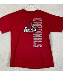 Louisville Cardinals Large T Shirt Ncaa Red Shirt University Football Shirt Gifts, Ncaa Fans