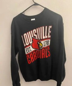 Louisville Cardinals Sweatshirt University Football Hoodie Sweatshirt