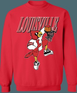 Louisville Cardinals Vintage NCAA Basketball Crewneck Unisex Sweatshirt Hoodie Shirt