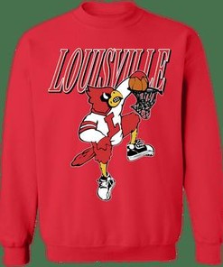 Louisville Cardinals Vintage Ncaa Basketball Crewneck Sweatshirt Reprinted, Uofl Sweatshirt