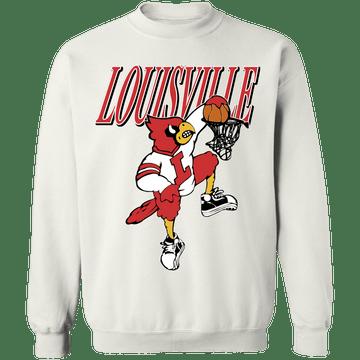 Louisville Cardinals Vintage Ncaa Basketball Crewneck Sweatshirt Reprinted, Uofl Sweatshirt - Image 3