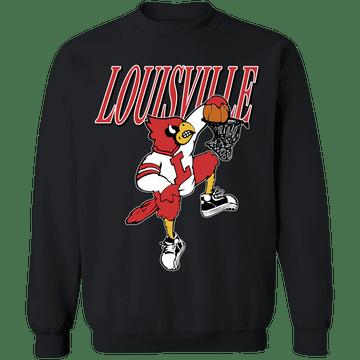 Louisville Cardinals Vintage Ncaa Basketball Crewneck Sweatshirt Reprinted, Uofl Sweatshirt - Image 4
