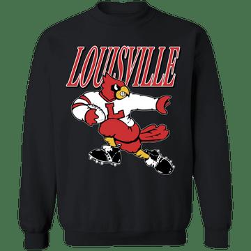 Louisville Cardinals Vintage Ncaa Football Crewneck Sweatshirt Reprinted, Louisville Sweatshirt