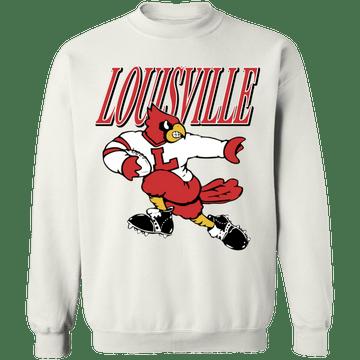 Louisville Cardinals Vintage Ncaa Football Crewneck Sweatshirt Reprinted, Louisville Sweatshirt - Image 3