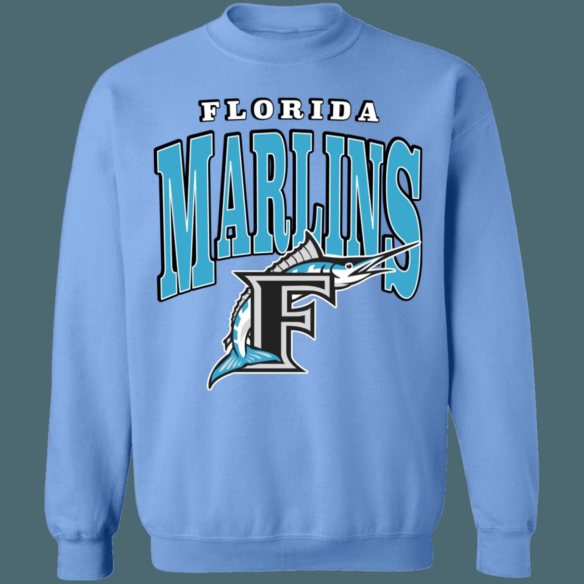 Marlins FISH Retro MLB Crewneck Sweatshirt Hoodie Shirt - Image 2