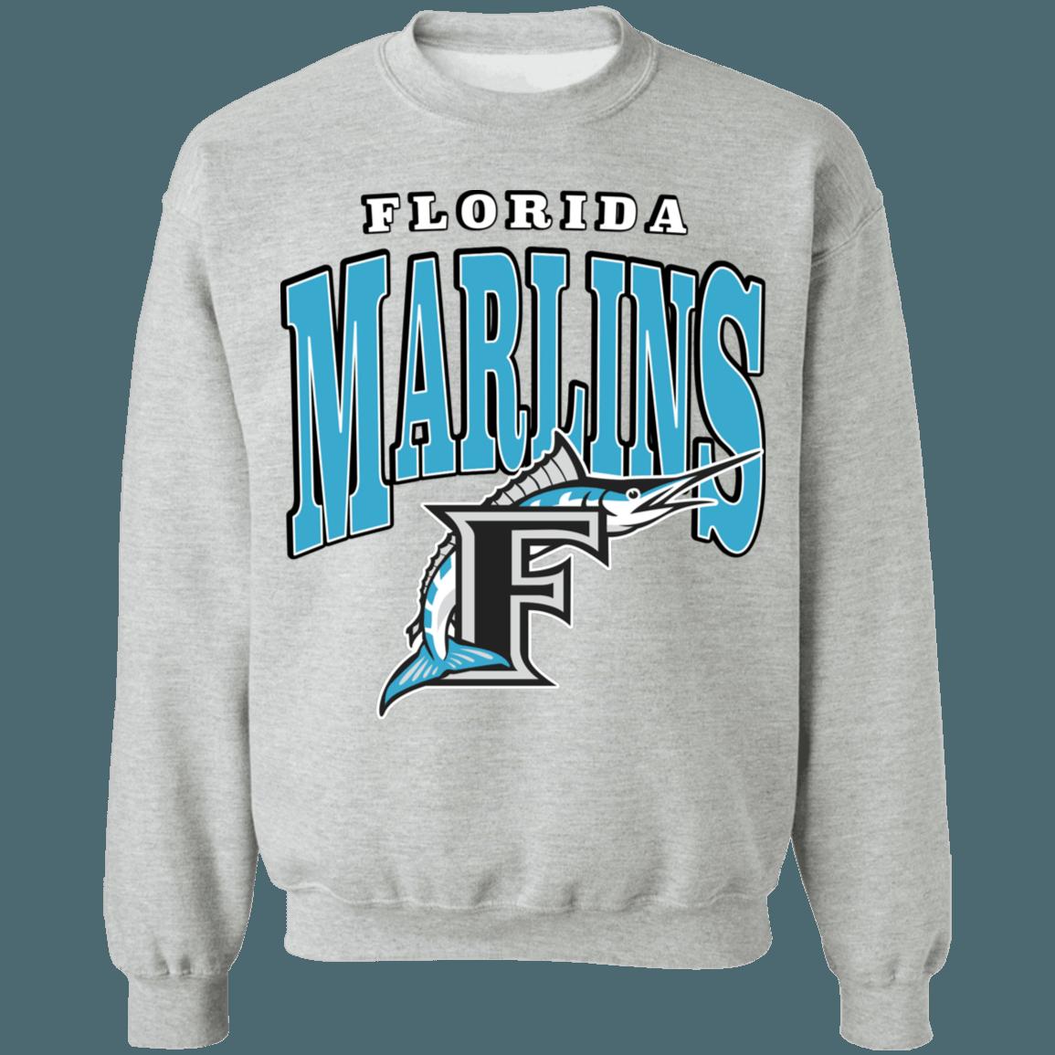 Marlins FISH Retro MLB Crewneck Sweatshirt Hoodie Shirt Gifts for MLB Fans - Image 3