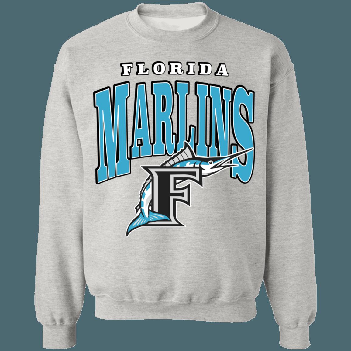 Marlins FISH Retro MLB Crewneck Sweatshirt Hoodie Shirt for Baseball Fans - Image 4