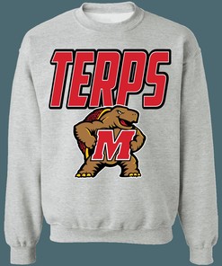Maryland Terrapins TERPS Vintage NCAA Sweatshirt Hoodie Shirt For Fans
