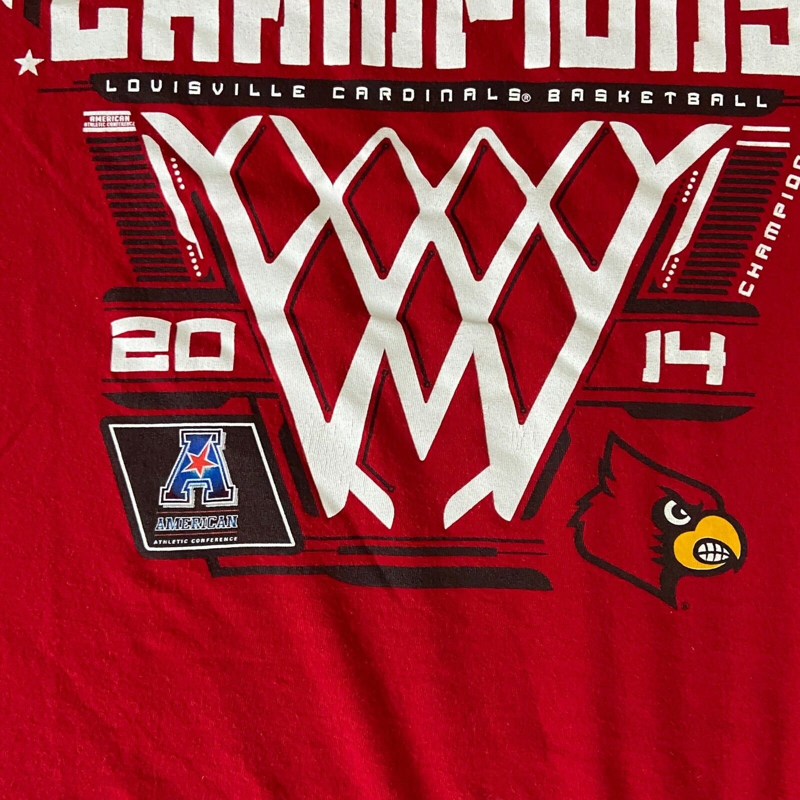 Men'S 2014 Louisville Cardinals Basketball Champions Graphic Shirt Sweatshirt Hoodie Full Size - Image 2