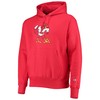 Men'S Champion Red Louisville Cardinals Vault Logo Reverse Weave Pullover Hoodie Sweatshirt Shirt Full Size