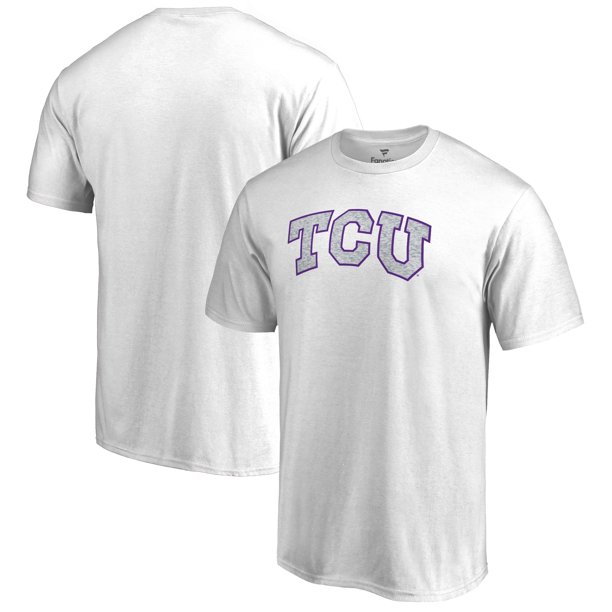 Men'S Fanatics Branded White Tcu Horned Frogs Out T-Shirt, University Football Fan Shirt, Tcu Fans, Tcu Student Gifts