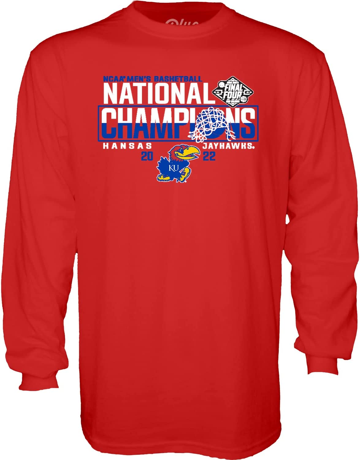 Men'S Ncaa Kansas Jayhawks National Basketball Champions Long Sleeve Shirt 2022, Kansas Basketball Shirts