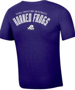 Men'S Russell Athletic Heather Tcu Horned Frogs Pocket T-Shirt, University Football Fan Shirt, Tcu Student Gifts